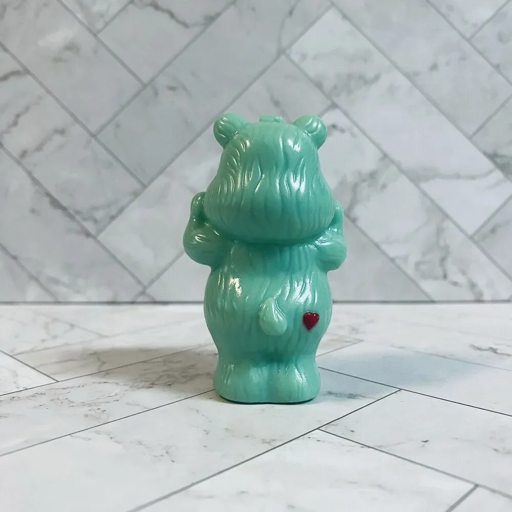 Care Bear Wish Bear Mini Figure Mint Green Plastic 2.5